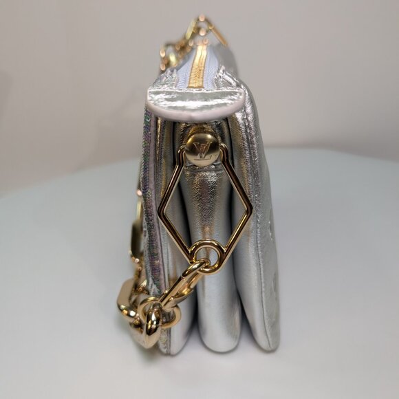 Louis Vuitton Iridescent Sequin and Silver Monogram Empreinte Bag - Picture 6 of 16